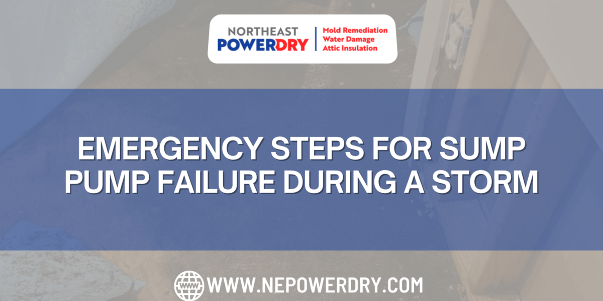 Emergency Steps for Sump Pump Failure During a Storm