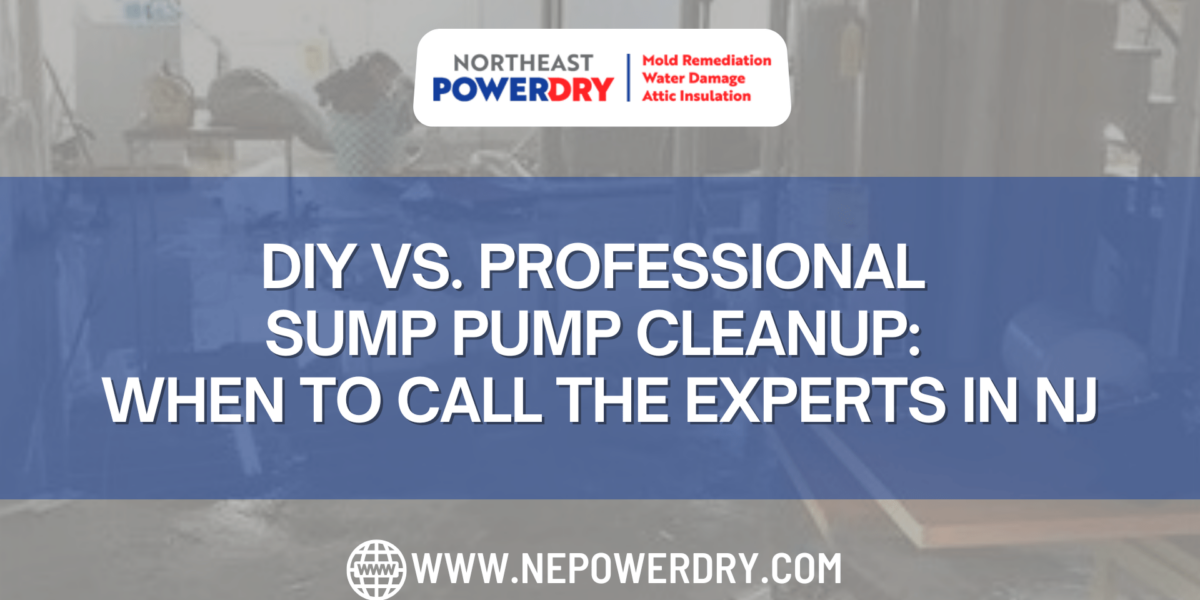 DIY vs. Professional Sump Pump Cleanup When To Call the Experts in NJ