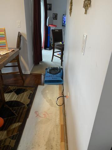 Broken Dishwasher Supply Line Water Damage in Somerville, NJ - Northeast Power Dry Broken Dishwasher Supply Line Water Damage in Somerville, NJ