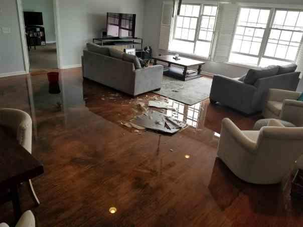 Sprinkler Break in Attic in Manasquan, NJ