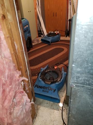 Pipe Burst in Living Room Wall in Monmouth Junction, NJ - Northeast Power Dry Pipe Burst in Living Room Wall in Monmouth Junction, NJ