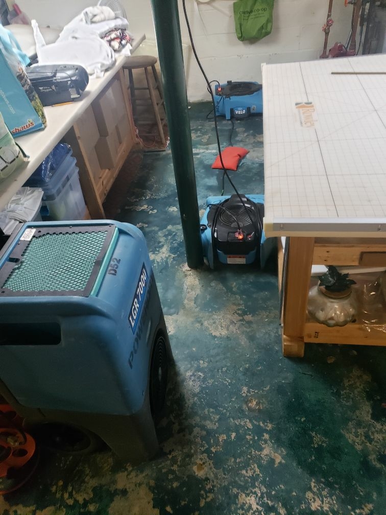 Water Heater Leak on Semi Finished Basement in Mountainside, NJ