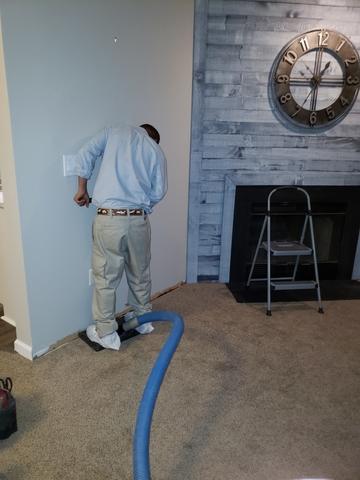 Pipe Burst in Living Room Wall in Monmouth Junction, NJ - Northeast Power Dry Pipe Burst in Living Room Wall in Monmouth Junction, NJ