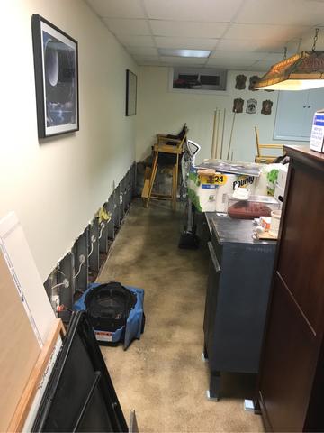 Sump Pump Failure in Basement in Summit, NJ