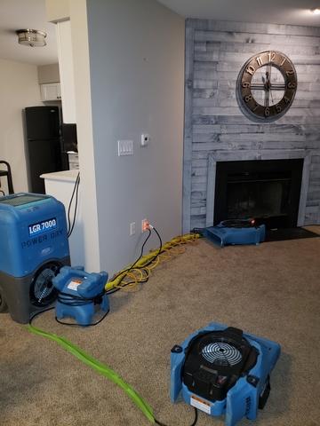 Pipe Burst in Living Room Wall in Monmouth Junction, NJ - Northeast Power Dry Pipe Burst in Living Room Wall in Monmouth Junction, NJ