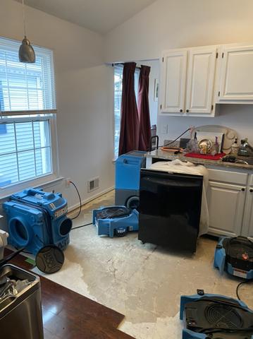 Broken Dishwasher Supply Line Water Damage in Somerville, NJ - Northeast Power Dry Broken Dishwasher Supply Line Water Damage in Somerville, NJ