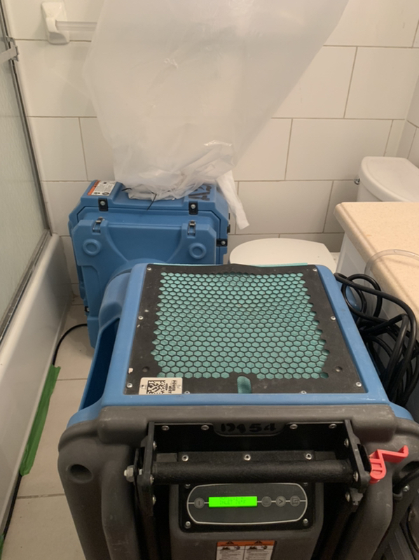 Water and Mold Damage in the Bathroom in Jersey City, NJ