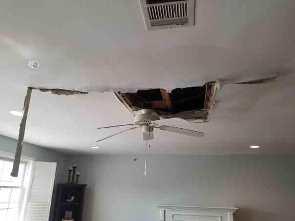 Sprinkler Break in Attic in Manasquan, NJ