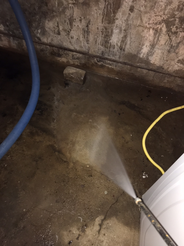 Sewer Back Up in the Unfinished Basement in Teaneck, NJ