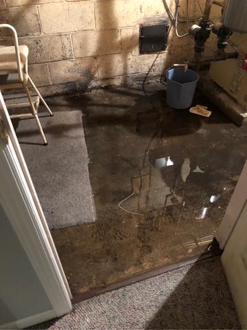 Flooded Basement in Lincroft, NJ