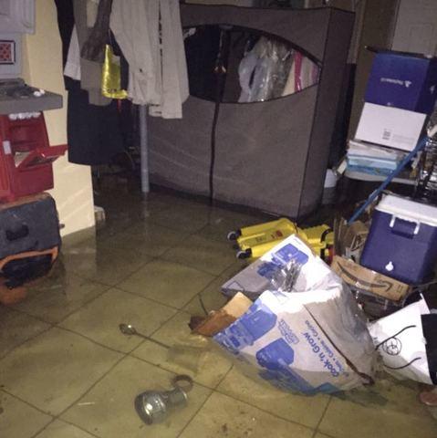 Flooded Basement in Irvington